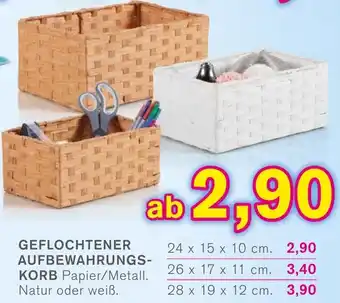 KODi Geflochtener Aufbewahrungskorb Angebot