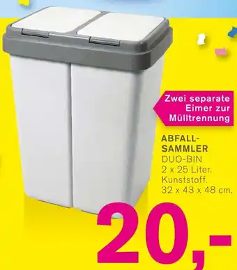 KODi Abfallsammler Duo Bin 2x25 Liter Angebot