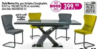 Möbel Boss Tisch Matteo Pro Angebot