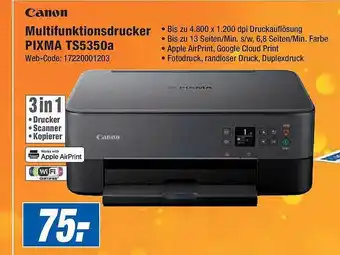 Expert Canon multifunktionsdrucker pixma ts5350a Angebot