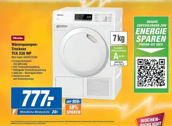 Expert Miele wärmepumpentrockner tca230wp Angebot