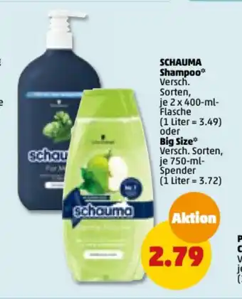 PENNY Schwarzkopf Schauma Shampoo 2*400ml/750ml Angebot