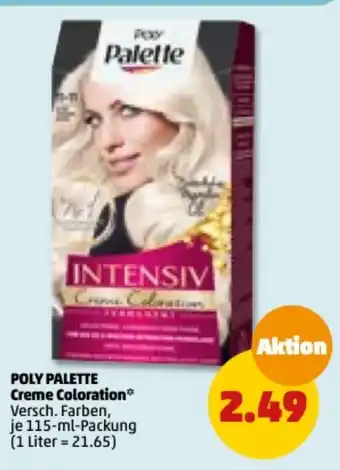 PENNY Poly Palette Intensiv Creme Coloration Angebot