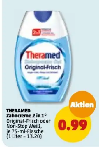 PENNY Theramed Zahncreme 2in1 Original 75ml Angebot