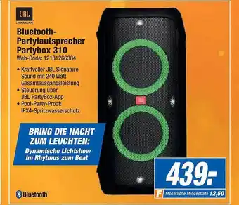 Expert Jbl bluetooth-partylautsprecher partybox 310 Angebot