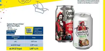 METRO Captain morgan & cola oder white rum mojito Angebot