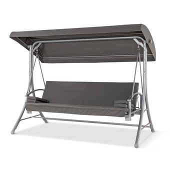 toom Baumarkt Hollywoodschaukel 'sophia' 3-sitzer anthrazit 228 x 167 x 120 cm Angebot