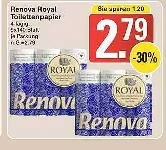 WEZ Renova royal toilettenpapier Angebot