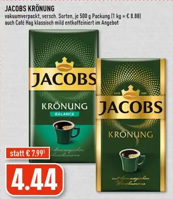 Edeka Jacobs Krönung 500 g Packung Angebot