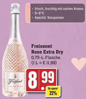 Edeka Freixenet Rose Extra Dry 0,75 L Flasche Angebot