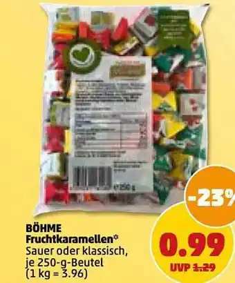 PENNY Böhme fruchtkaramellen Angebot