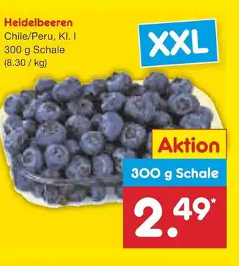 Netto Marken-Discount Heidelbeeren 300g Angebot