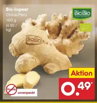 Netto Marken-Discount BioBio Bio-Ingwer 100g Angebot