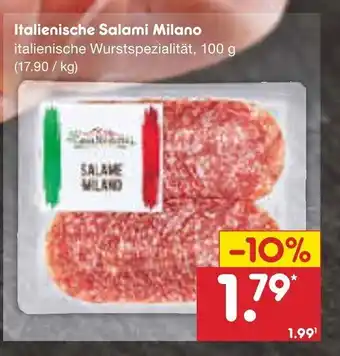 Netto Marken-Discount Salami Milano 100g Angebot