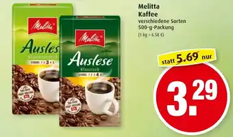 Markant Melitta Kaffee 500g Angebot