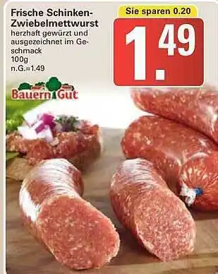 WEZ Frische schinken-zwiebelmettwurst Angebot