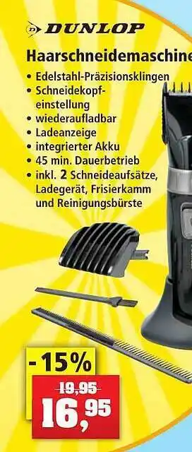 Thomas Philipps Dunlop haarschneidemaschine Angebot