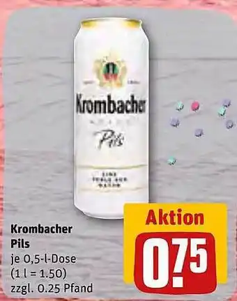 REWE Kaufpark Krombacher pils Angebot