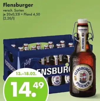 Trink und Spare Flensburger 20x0,33 L Angebot