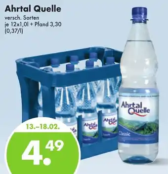 Trink und Spare Ahrtal Quelle 12x1,0 L Angebot