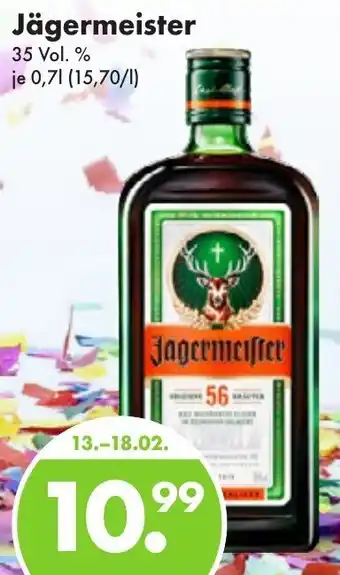 Trink und Spare Jägermeister 0,7 L Angebot