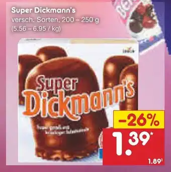 Netto Marken-Discount Storck Super Dickmann's 200-250g Angebot