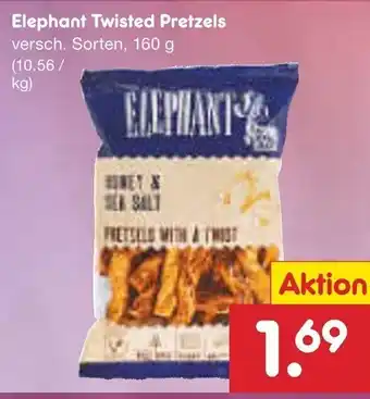 Netto Marken-Discount Elephant Twisted Pretzels 160g Angebot