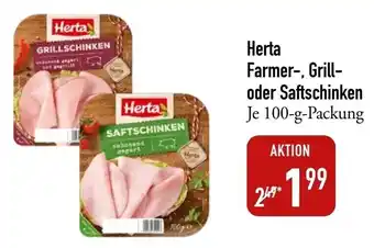 Galeria Markthalle Herta Farmer, Grill oder Saftschinken 100 g Packung Angebot