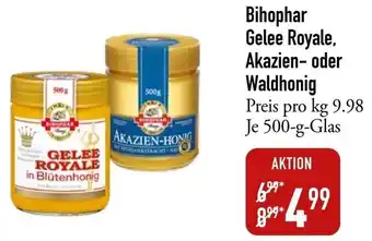 Galeria Markthalle Bihophar Gelee Royale, Akazien oder Waldhonig 500 g Glas Angebot