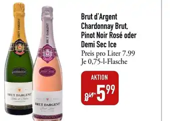 Galeria Markthalle Brut d'Argent Chardonnay Brut, Pinot Noir Rosé oder Demi Sec Ice 0,75 L Flasche Angebot