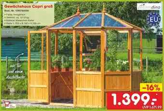 Netto Marken-Discount Promadino Gewachshaus Capri groB Angebot