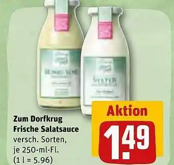 REWE Zum dorfkrug frische salatsauce Angebot