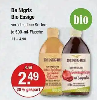 V Markt De nigris bio essige Angebot