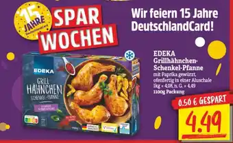 NP Discount EDEKA Grillhahnchen- Schenkel-Pfanne 1100g Angebot