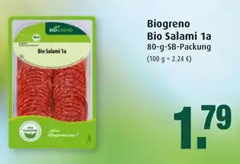 Markant Biogreno Bio Salami 1a 80g Angebot