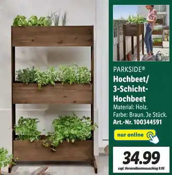 Lidl Parkside Hochbeet/3 Schicht Hochbeet Angebot