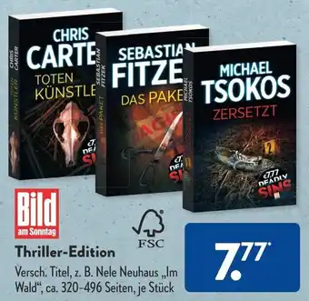 Aldi Süd Thriller Edition Angebot