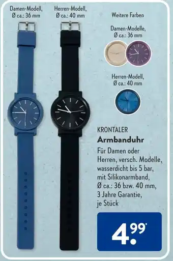 Aldi Süd Krontaler Armbanduhr Angebot