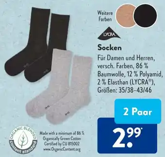 Aldi Süd Socken 2 Paar Angebot