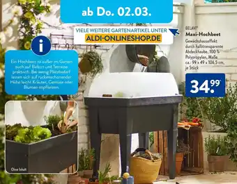 Aldi Süd Belavi Maxi Hochbeet Angebot