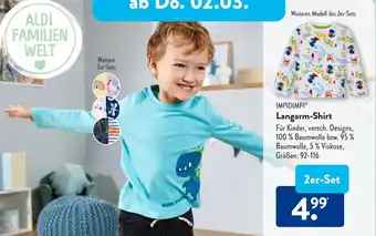 Aldi Süd Impidimpi Langarm Shirt Angebot