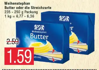 Marktkauf Weihenstephan Butter o. Die Streichzarte 235-250g Angebot