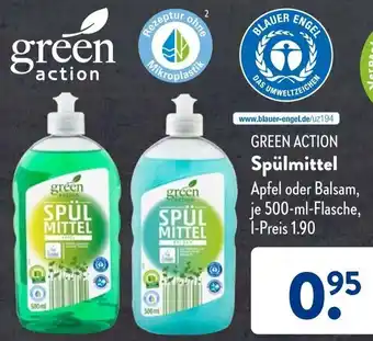 Aldi Süd Green Action Spülmittel 500 ml Flasche Angebot