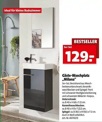 Hagebau Gäste-waschplatz „milana” Angebot