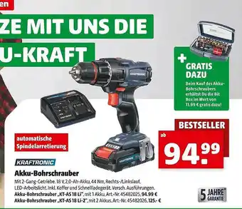 Hagebau Kraftronic akku-bohrschrauber Angebot