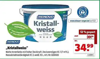 Hagebau Renovo „kristallweiss” Angebot