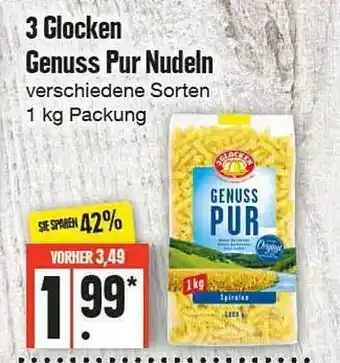 Edeka Frischemarkt 3 glocken genuss pur nudeln Angebot