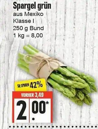 Edeka Frischemarkt Spargel grün Angebot