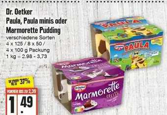 Edeka Frischemarkt Dr. oetker paula, paula minis oder marmorette pudding Angebot