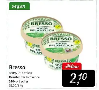 KONSUM Bresso vegan Angebot